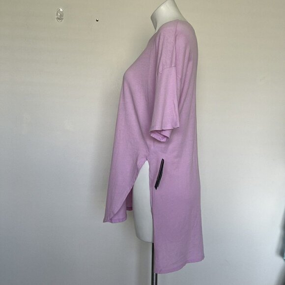Melrose and Market Hi low T-Shirt Top SMALL Purple Split Side leggings wear - Picture 5 of 11